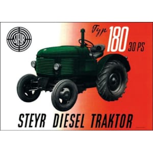 180 Traktor Poster