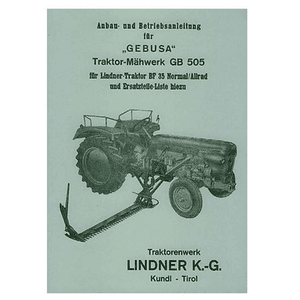 Lindner BF 35, BF 45 Gebusa (Busatis) Traktor-Mähwerk GB 505