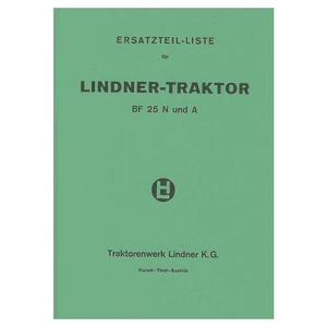 Lindner BF 25 N und A, Betriebsanleitung und Ersatzteilkatalog