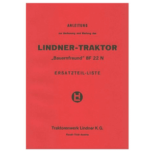 Lindner Lindner BF 22 N, Betriebsanleitung und Ersatzteilkatalog