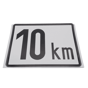  Beschränkungsfolie 10 km/H