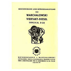 Warchalowski D21, D22, Traktor-Motor, Betriebsanleitung und Ersatzteilkatalog