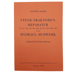 Steyr Hydraulisches Hubwerk Werkstättenhandbuch