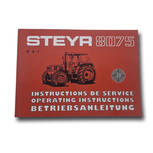 Steyr 8075 Traktor Betriebsanleitung