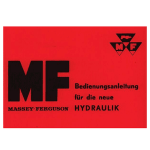MF Hydraulik Bedienungsanleitung