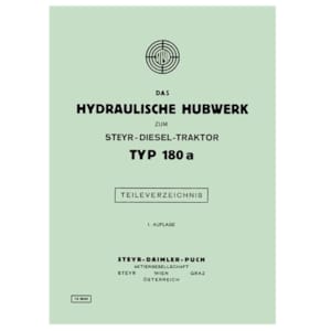 180a Hydraulisches Hubwerk Ersatzteilkatalog